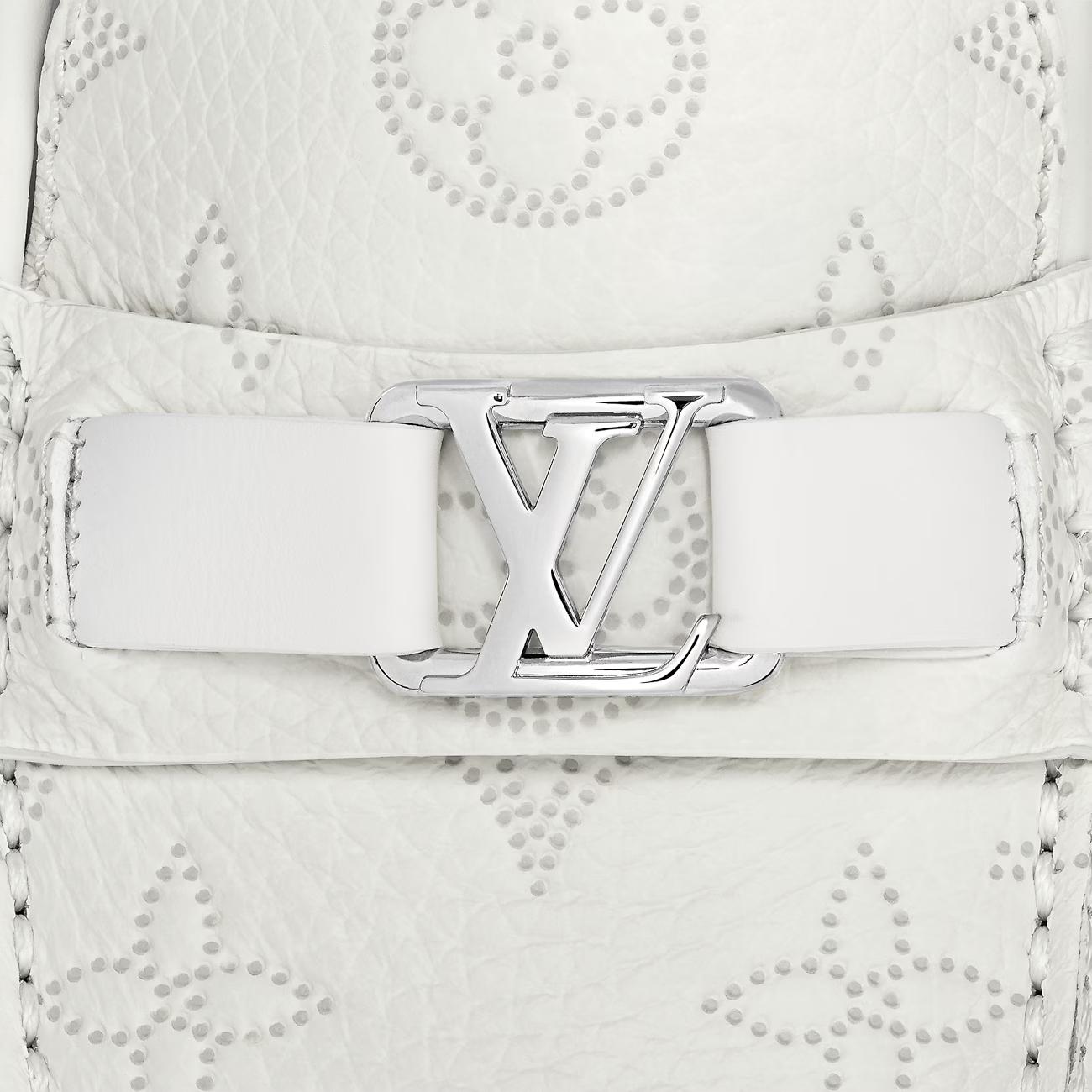 Giày Louis Vuitton Hockenheim Moccasin Nam Trắng